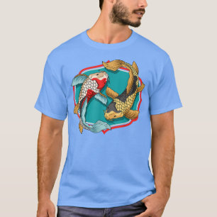 Camiseta Koi Fish Japonês Art Koi