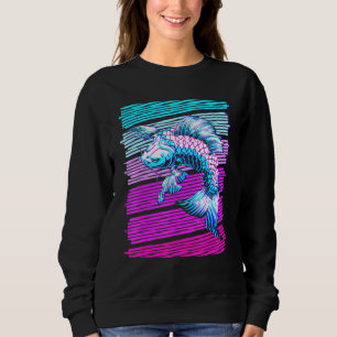 Camiseta Koi Fish Koi Carp Japonês Tradicional Vaporwave A