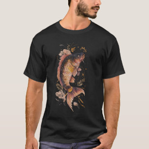 Camiseta Koi Fish Legal Japonês Tattoo Jinli Japão Coi Carp