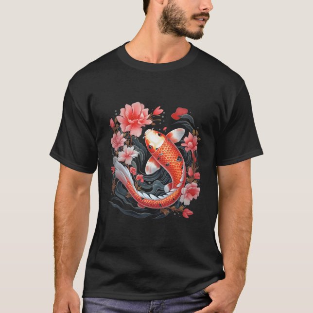 Camiseta Koi Fish Nishikigoi Fish Blackboard (Frente)