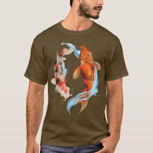 Camiseta Koi Fish Pond Carp Japão Art Japonês Yin Ya