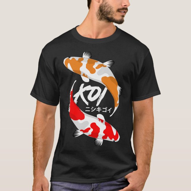 Camiseta Koi Fish Red And Orange (Frente)