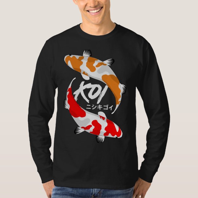 Camiseta Koi Fish Red And Orange (Frente)