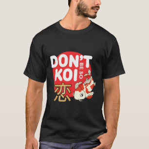 Camiseta Koi Fish Showa Sanke Japonês Koi Nishikigoi Carp