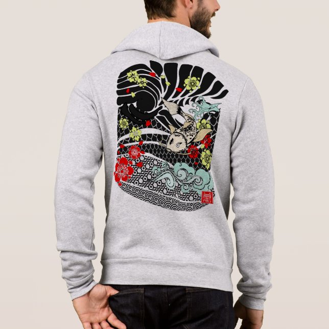 Camiseta Koi Fish Tattoo (Verso)