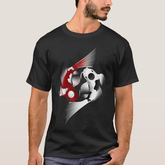 Camiseta Koi Fish Yin Yang (Frente)