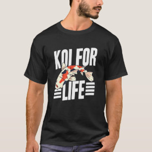 Camiseta Koi For Life Japonês Koi Carp Nishikigoi Asian Fi