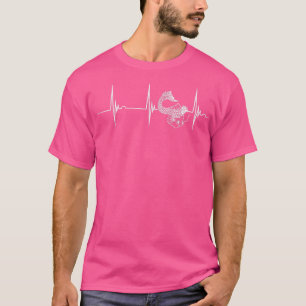 Camiseta Koi Japonês Koi Carp Heartbeat EKG Pulse Nishikig