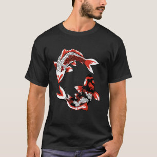 Camiseta Koi Japonês Peixe Japonês Flor de Cerejeira 37