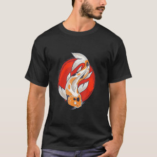 Camiseta Koi Japonês Tradicional Trabalho de arte Koi Drago
