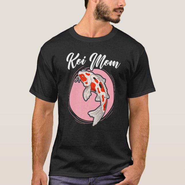 Camiseta Koi Mãe Japonês Koi Carp Nishikigoi Fish Mães (Frente)
