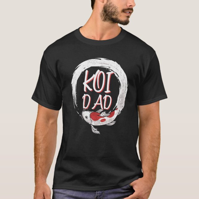 Camiseta Koi Pai Japonês Koi Fish 1 (Frente)