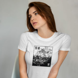 Camiseta Koi Yin Yang Hand Drawn