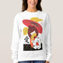 Camiseta KOKESHI LOVE Cachorro Chow furoshiki valentine