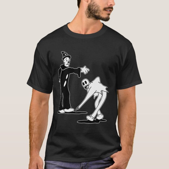 Camiseta Koko, o palhaço da dança mágica fantasma (Frente)