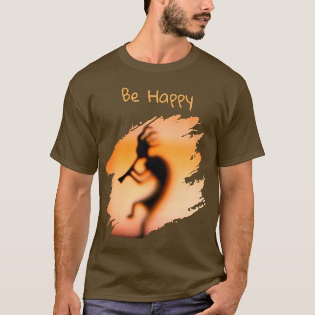 Camiseta Kokopelli Be Happy   (Frente)