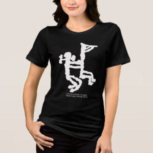 Camiseta Kokopelli e Petróglifo Feminino
