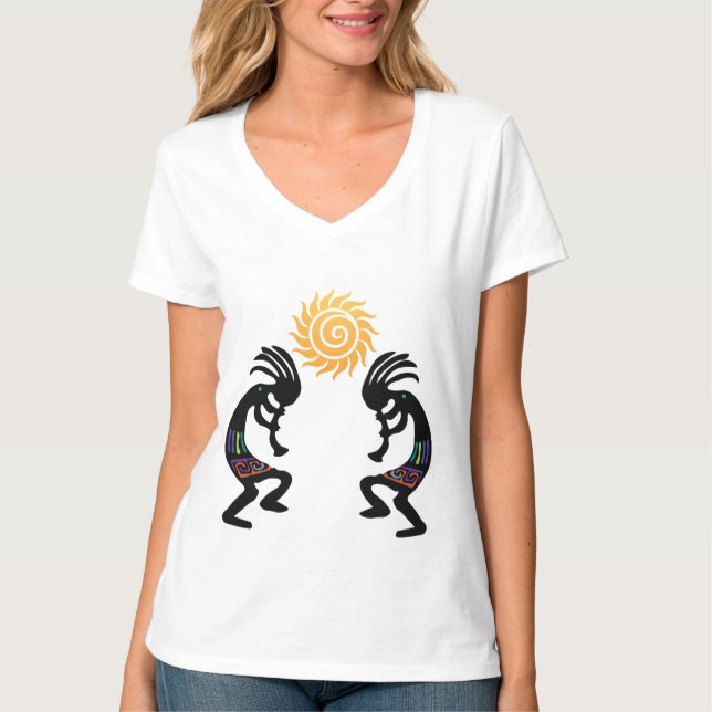 Camiseta Kokopelli Sudoeste Nativo Americano (Frente)