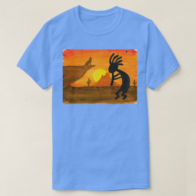 Camiseta Kokopelli Sunset (Frente do Design)
