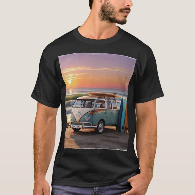 Camiseta Kombi e Surf (Frente)