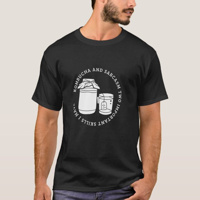 Camiseta Kombucha e Sarcasmo Kombucha Divertido (Frente)
