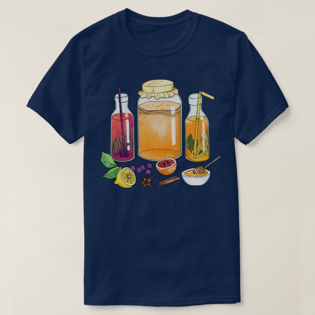 Camiseta Kombucha Tea (Frente do Design)