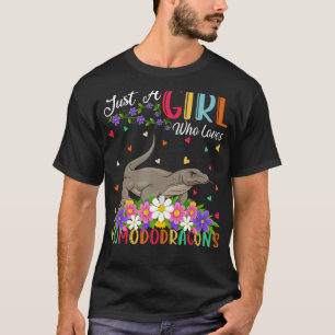 Camiseta Komodo Dragon Apenas Uma Menina Que Ama Komodo Dra