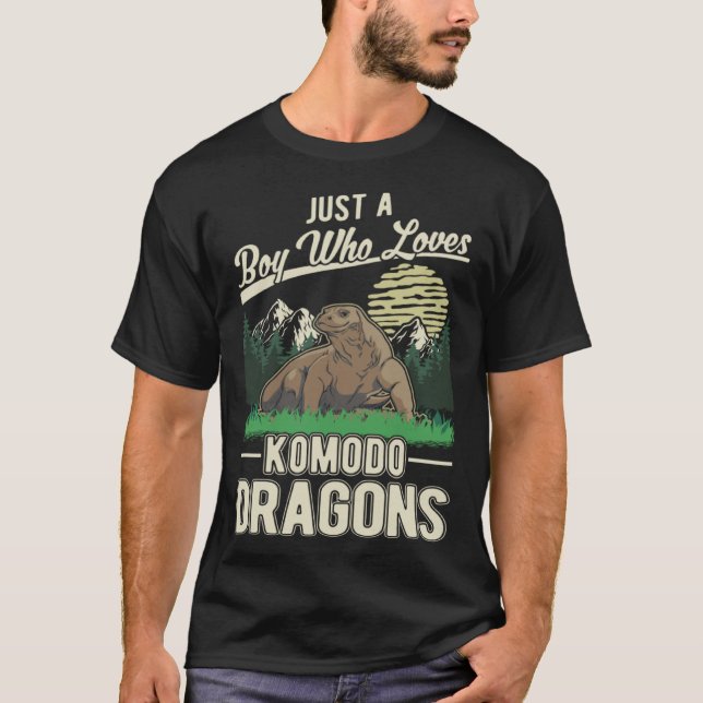 Camiseta Komodo Dragon Boy Komodo Dragon Monitor Lizard (Frente)