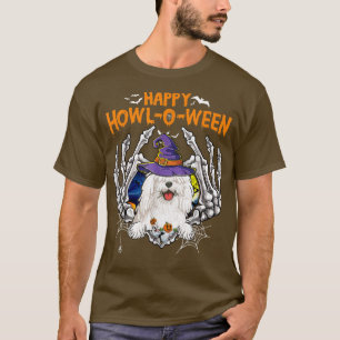Camiseta Komondor Skeleton Heart Happy Howleen Costume
