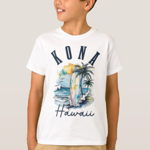 Camiseta Kona Havaí Havaiano Surf Vintage Surfista Surfista
