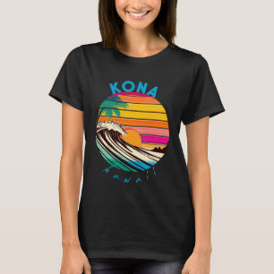 Camiseta Kona Retro 1980 Style Hawaii Beach