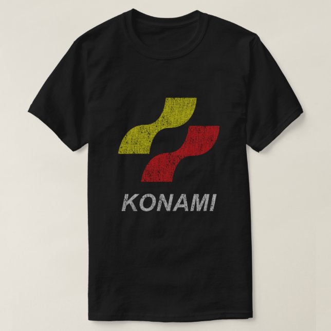 Camiseta Konami Logo (Original - Distressed (Frente do Design)