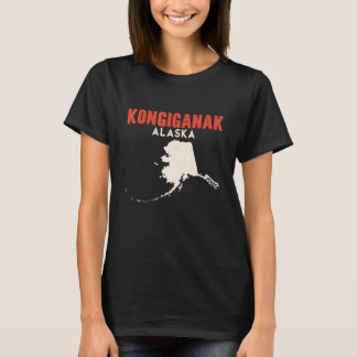 Camiseta Kongiganak Alaska Estado Americano Viagem Alaskan