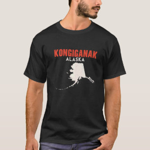 Camiseta Kongiganak Alaska Estado Americano Viagem Alaskan