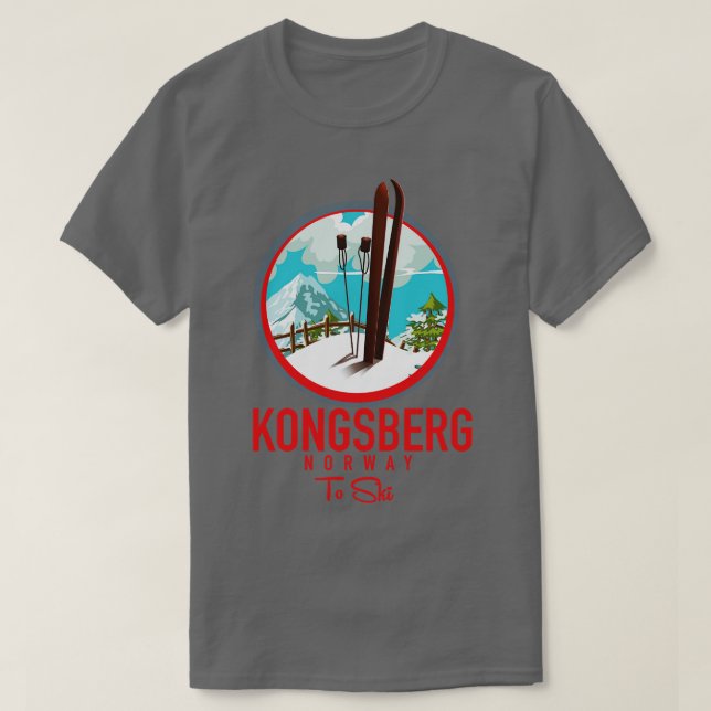 Camiseta Kongsberg norway ski (Frente do Design)