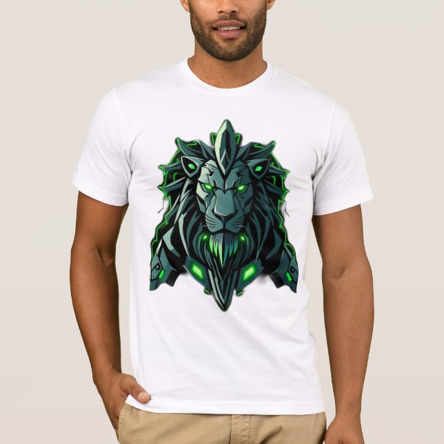 Camiseta Königlicher Löwe – Neon Power (Frente)