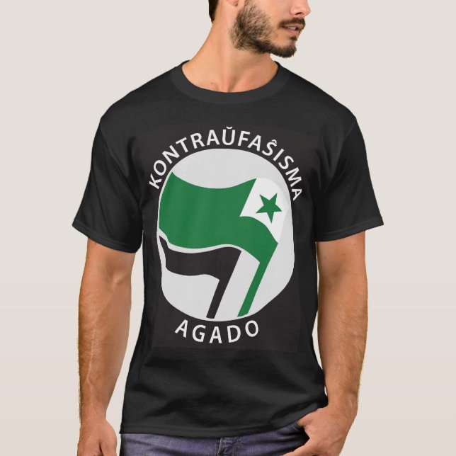 Camiseta Kontraŭfaŝisma-agado Esperanto (Frente)