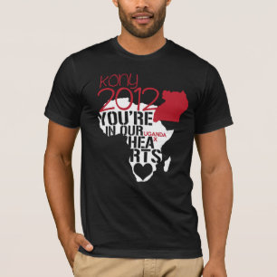 Camiseta Kony 2012 corações