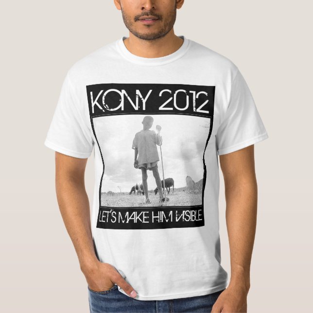 Camiseta KONY 2012 - Deixe-nos fazê-lo visível (Frente)