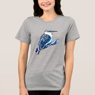 Camiseta Kookaburra, azul e cinza, pássaro aussie