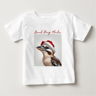Camiseta kookaburra bom dia companheiro Natal austrália