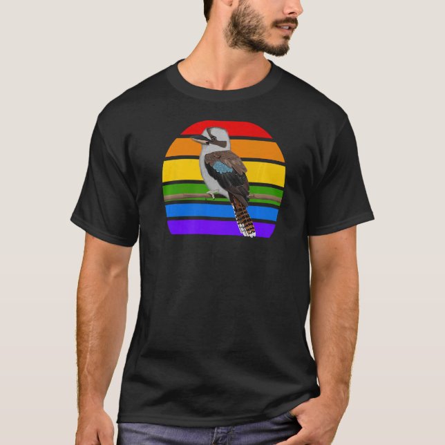 Camiseta Kookaburra Rainbow Bird Birdwatcher Diver (Frente)