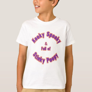 Camiseta Kooky Spooky e Cheio de Stinky Poopy