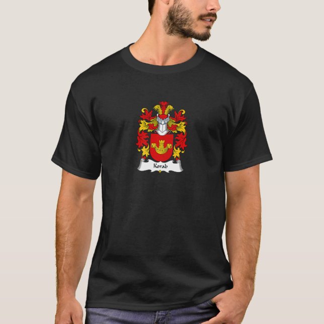 Camiseta Korab Casaco de Guarda Familiar De Armas (Frente)