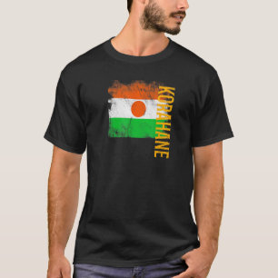 Camiseta Korahane Niger Bandeira Para Nigerianos Mulheres C