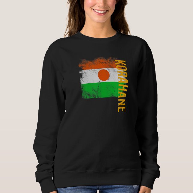 Camiseta Korahane Niger Bandeira Para Nigerianos Mulheres C (Frente)