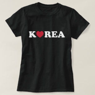 Camiseta Korea Love Heart-Shirt