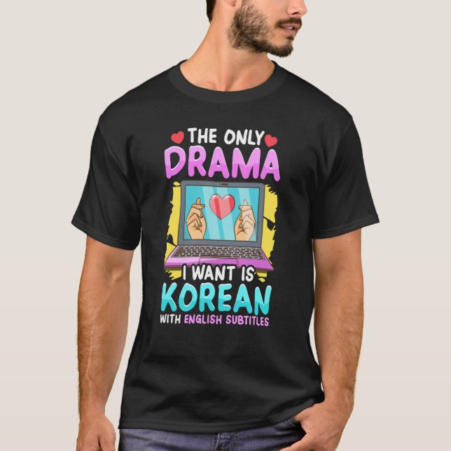 Camiseta Korean Drama for Women Kdrama Fashion Cute Kdrama  (Frente)