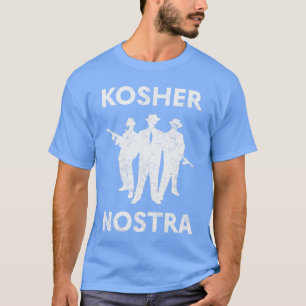 Camiseta Kosher Nostraributeo Judeu NY Máfia Gângster Hebre