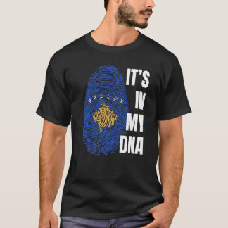 Camiseta Kosovar Flag Dna Fingerprint Kosovo